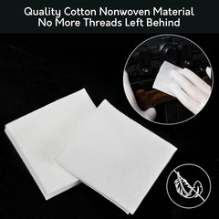 Gun Cleaning Kit Supplies – 2″X2″ Lint Free Cleaning Patches and 6″ Gun Cotton S