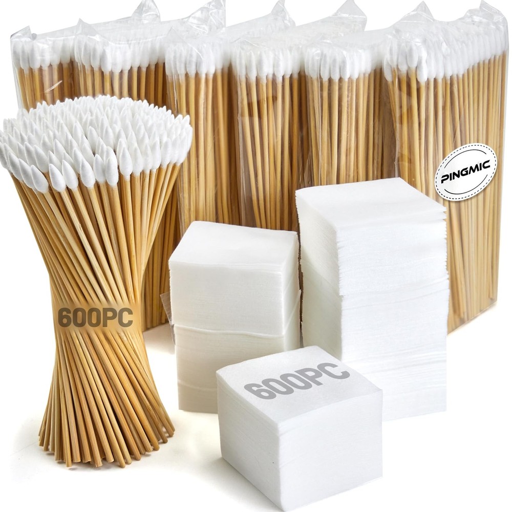 1200pc Gun Cleaning Supplies – 600PCS Gun Cleaning Patches and 600PCS Gun Cle…
