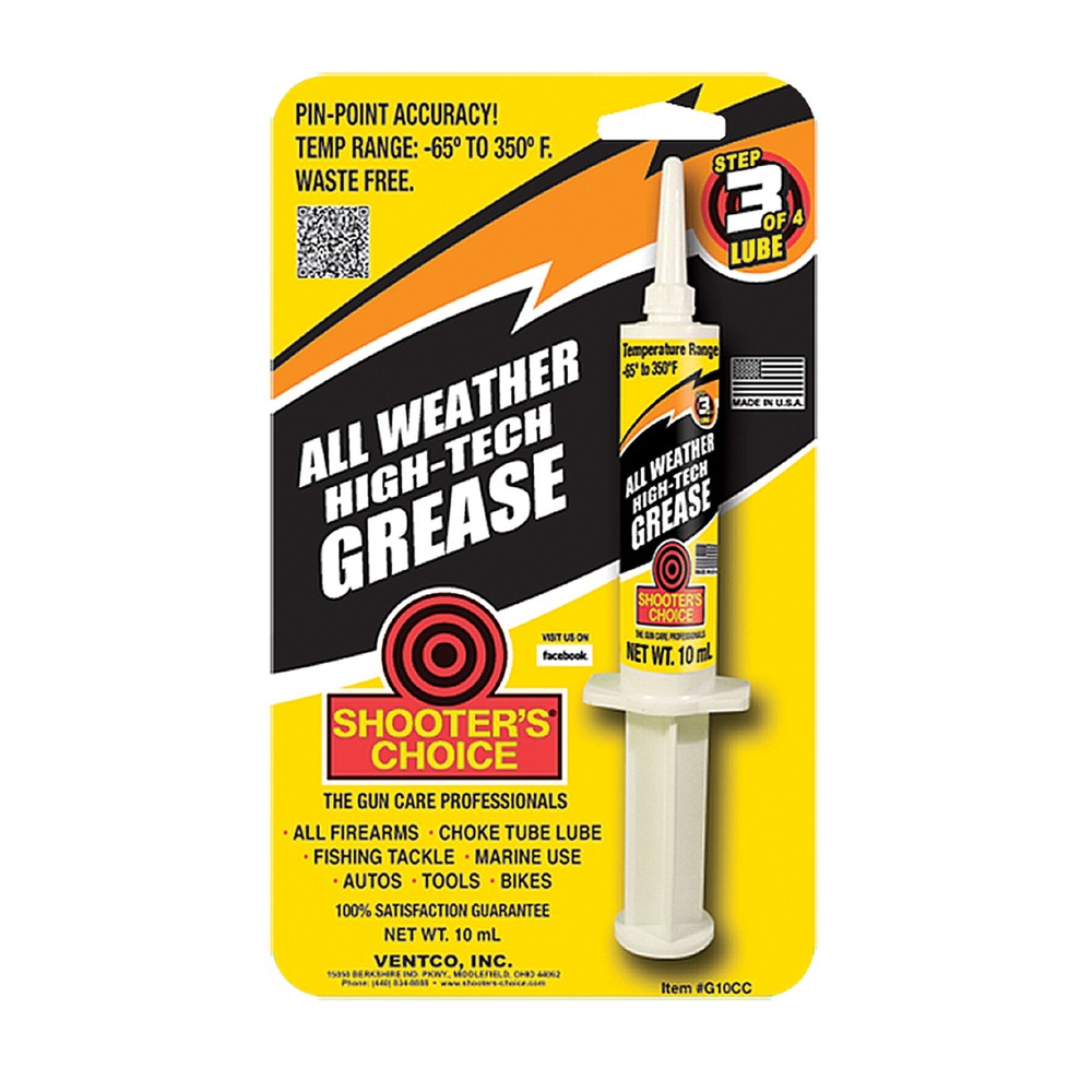 Shooters Choice All Weather High-Tech Grease 10cc Syringe Lubricant f/Firearms