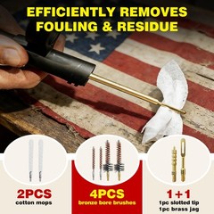 Gun Cleaning Kit for .22 .223Cal .22LR, 5.56 kit with 30ml Gun…