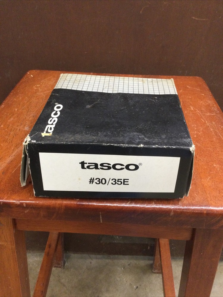 Vintage Tasco Shot Saver #30/35E Bore Sight Collimator w/Complete Pilot Stud Set