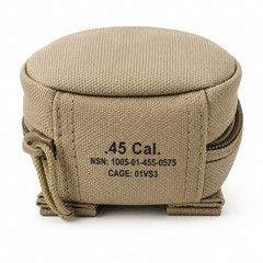 OTIS .45 Cal Pistol Cleaning Kit with MOLLE Pouch | Military Coyote Brown