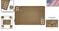 Durable Anti-Slip Gun Cleaning Mat with Magnetic Organizer Trays – 16.5″x10.43″