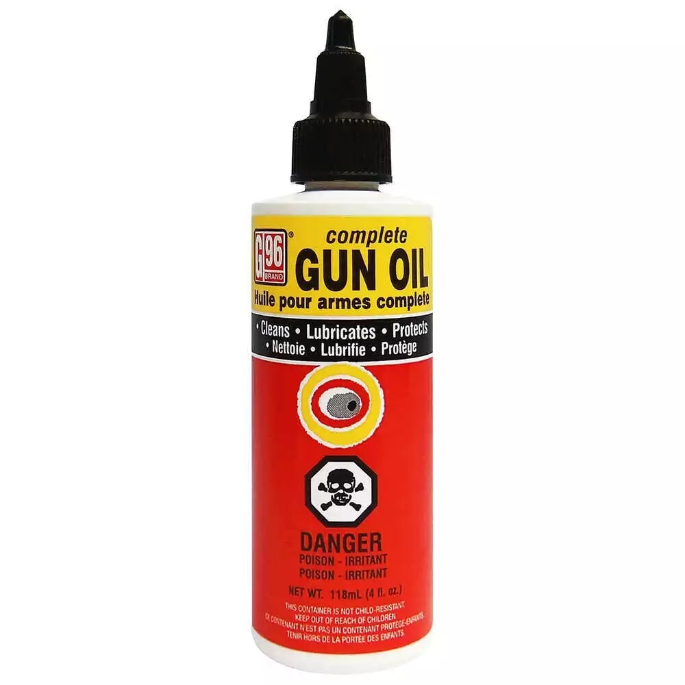 G96 Gun Oil Cleans Lubricates Prevents Rust Corrosion 4 oz Squeeze Bottle – 1054