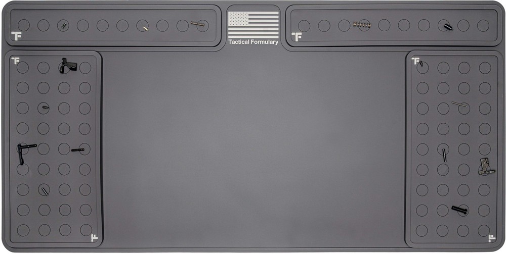 Tactical Formulary RifleMat w/4 Modular System, Gray, RM4-18X36 Bench Mat