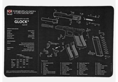 TekMat Pistol Mat For Glock Gen 4, 11″x17″, Black