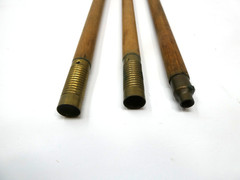 Antique Wood-Brass Cleaning Rod Gun Shotgun Barrel 3 Piece Wooden 12ga 16ga 20ga