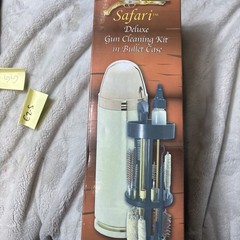 Classic Safari Bullet Gun Cleaning Kit Storage Case Open Box
