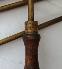 MARBLES BRASS CLEANING ROD KIT 30 CAL WOOD HANDLE # 9728