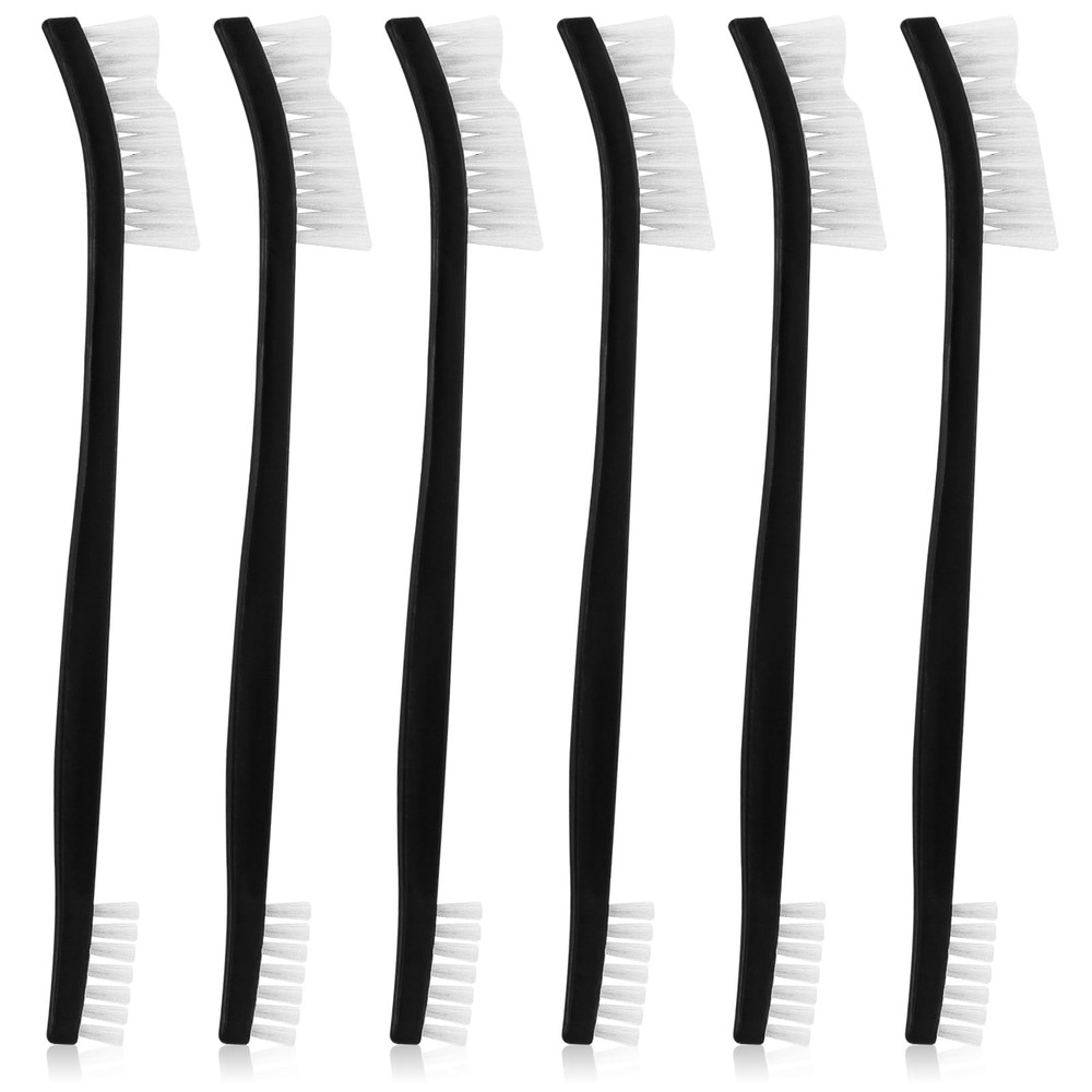6PCS Double-Ended Gun Cleaning Brush Set Supplies Kit Black