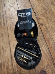 Otis Technology Black Brass Gun Cleaning Kit w/ Case, Bore Brush, Rod & Patches