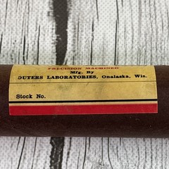 Vintage Duraluminum .22 Caliber Rifle Cleaning Rod in Storage Tube Stock #600 .
