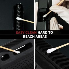 Complete Gun Care Kit: 300 Lint-Free Cleaning Patches & Swabs for All Calibers