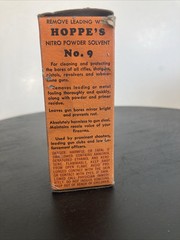 Vintage 2oz. Hoppe’s Trade Nitro Powder Solvent No. 9 B18