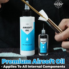 Airsoft Oil 2 Oz & 1 Oz Needle Oiler 100% Silicone Air Gun Oil, Multi-Purpose Ai