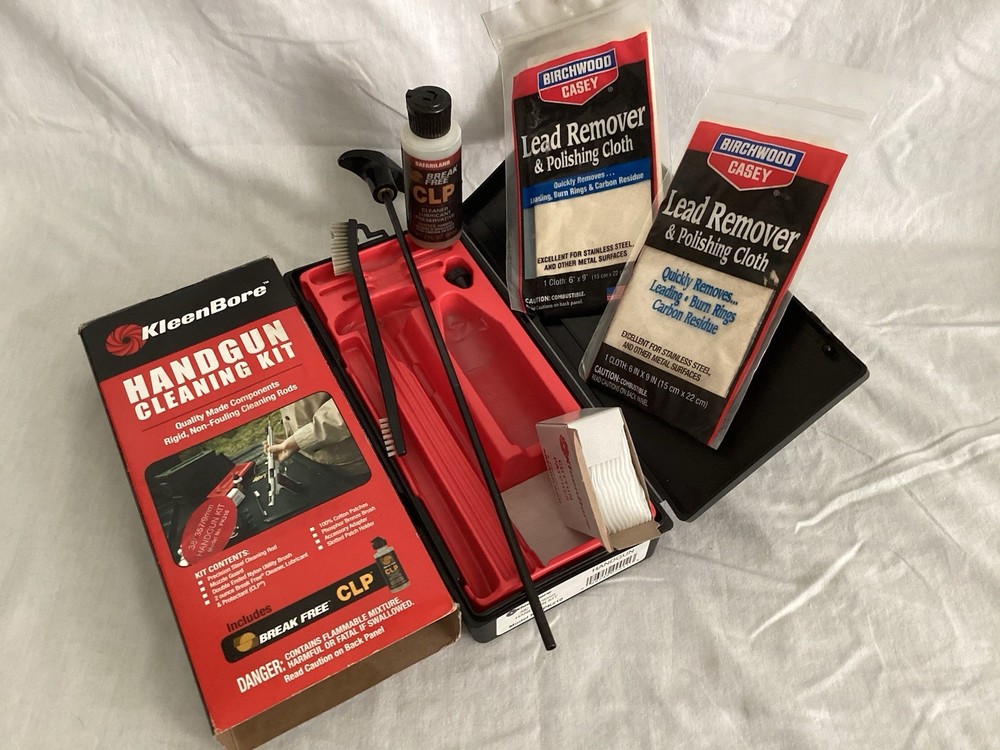 KleenBore H.gun Clean Kit Missing components/USED! 2 PCKS Lead Rmvr Polish Cloth