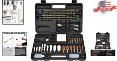 Universal Gun Cleaning Kit – Nylon Plastic Tips, Brushes, Jags – Compact Case