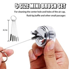 Spray Gun Cleaning Kit, MultiPurpose Spray Gun Cleaner Brush, Air Paint Airbr…