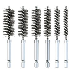 Versatile 6-Pc Bore Brush Set with Twisted Wire Bristles for Effective Cleaning