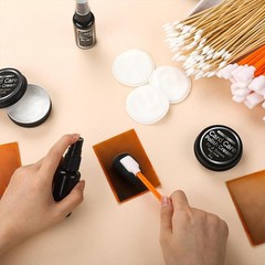 Trading Card Cleaning Kit Includes Spray Polish Paste Microfiber Cloth Cotton