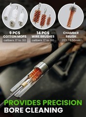 Portable 67-pcs Universal Gun Cleaning Kit for Handguns and Rifles, Shotgun NEW