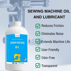 32 oz Fine Light Sewing Machine Oil and Lubricant, Commercial & Industria