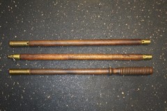 Vintage 3 piece Wood Shotgun Cleaning Threaded Rod