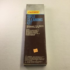 Vintage Outers Rifle Cleaning Kit 30/8mm .308 Cal Brown Case Hunting Shooting