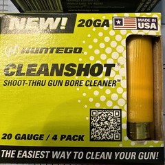 Huntego Cleanshot Shoot-Thru Gun Bore Cleaner 20GA 4-Pack Lot of 2