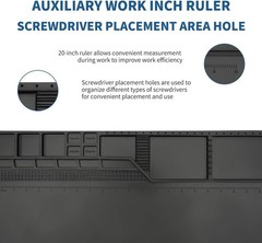 SL-CK-003 Cleaning Mat – Large 49’x16′ Workbench Mat with Magnetic Pad Organi…