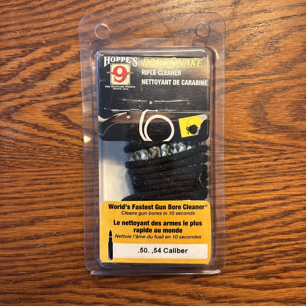 Hoppe’s 9 Bore Snake 50 50 .54 54 Caliber Rifle Gun Cleaner