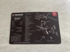 TEKMAT GUN CLEANING MAT GLOCK GMBH PISTOL PARTS SCHEMATIC DIAGRAM 11″x17″ NEW