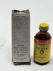 Vintage 1960’s OUTERS GUN CLEANING SOLVENT Bottle with Box and 1/5 Full Bottle