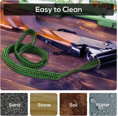 Bore Cleaner for .22 .223 5.56mm 9mm 12GA .308 .30 .44 Cal Reusable Cleaning Kit
