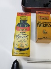 VINTAGE Outers Gunslick Rifle Kit No. 477 Tin 22 Cal .22 Gun Cleaning Kit