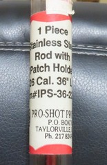NEW Pro-Shot Products Rifle Cleaning Rod 36″ For .22-.26 Caliber – 1PS-36-22/26