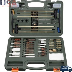 Universal Gun Cleaning Kit Pistol Shotgun Supplies Portable Case Brass Tools New