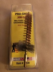 Pro-Shot 308 Military Style Chamber Brush 30CH NEW Cleaning Brush…A