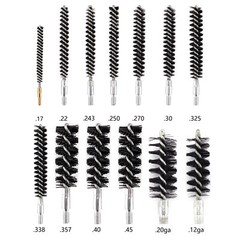 13PCS Rifle Pistol Shotgun Gun Cleaning Bore Brush in Organized Storage Box