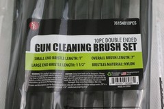 10 SE 7″ Double Ended Gun Cleaning Brush Set Nylon Bristles Brushes 7615NB10PCS