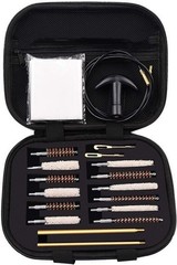 Gun Cleaning Kit 19Pc – Brass Bore Cleaning Brush Set – Firearm Maintenance