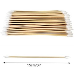 Gun Cleaning Swabs (200 PCS, 6-Inch) – Dual-Tip Precision Cotton with