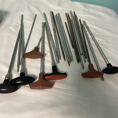 Vintage Lot Gun Cleaning Rod Jointed Mixed Of Branded And Unbranded