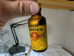 Hoppes 9 Old Vintage Gun Cleaning Kit & Storage Box Nice Orange Hard Case c1980s