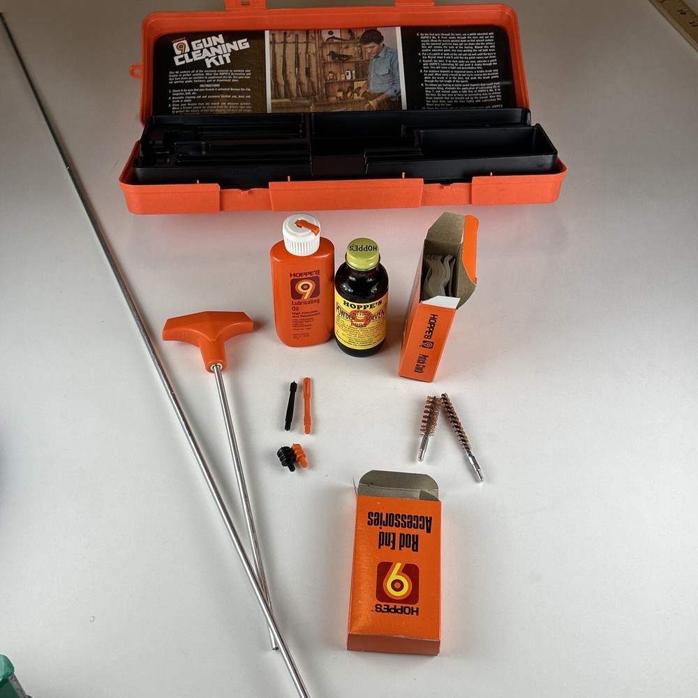 Hoppes Pistol / Rifle Gun Cleaning Kit, Two Brushes, .432 Brush + .260 Brush
