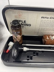 VINTAGE Outers Gunslick Rifle Cleaning Kit No. 477 Original Black Case .22 USA