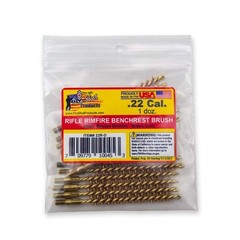 Pro-Shot .22 Cal. Rimfire Rifle Bore Brush Dozen Pack, Brass