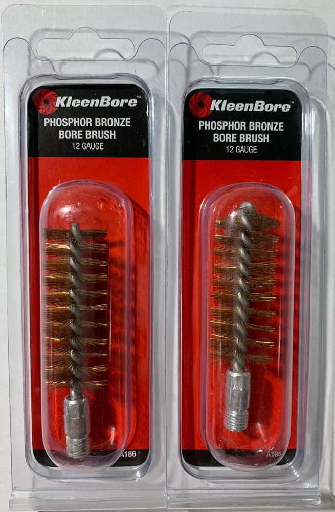2 Pack – KleenBore A186 Phosphor Bronze Bore Brush for 12 Gauge Shotgun 5/16-27
