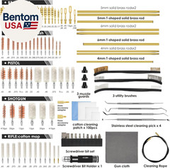 Universal Gun Cleaning Kit Deluxe for All Caliber Pistol Rifle Handgun Shotgun H