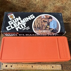 VINTAGE Hoppe’s No. 9 Gun Cleaning Kit In Case Oil Can Patches Universal